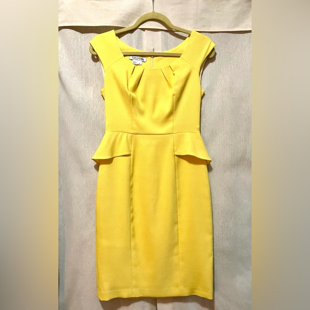 Kay Unger | Size 2 | Canary Yellow Dress